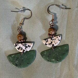 Stone earrings